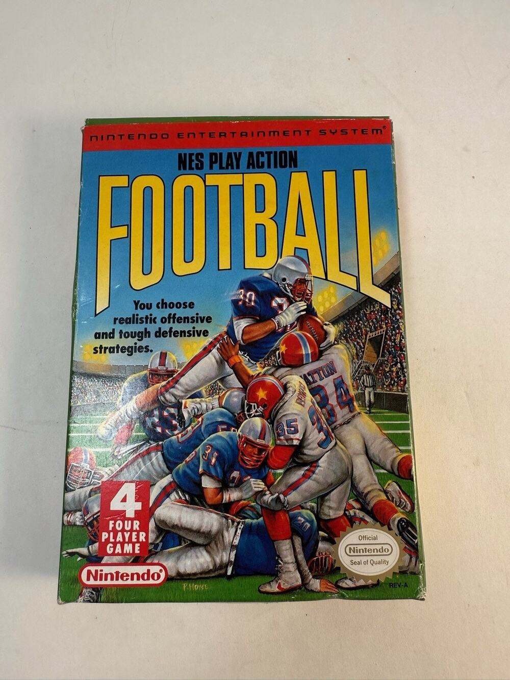 Play Action Football Nintendo NES Box & Manual Authentic! CIB